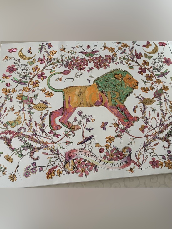 Dior Handbags - Dior Colorful Floral Lion extra large shopping bag
